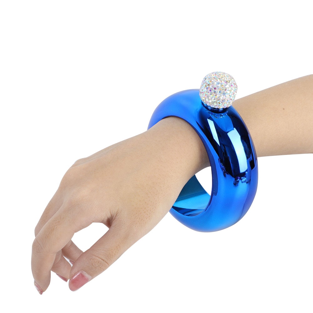 3,5 Unzen Armreif Armbinde Flachmann Edelstahl Alkohol Whiskey Wodka Flachmann Krug Getränk