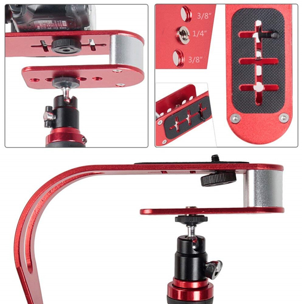 Andoer Handheld Camera Stabilizer - Single Handle - Flexible Rotation - 340x200x60mm - 850g - for Video Recording