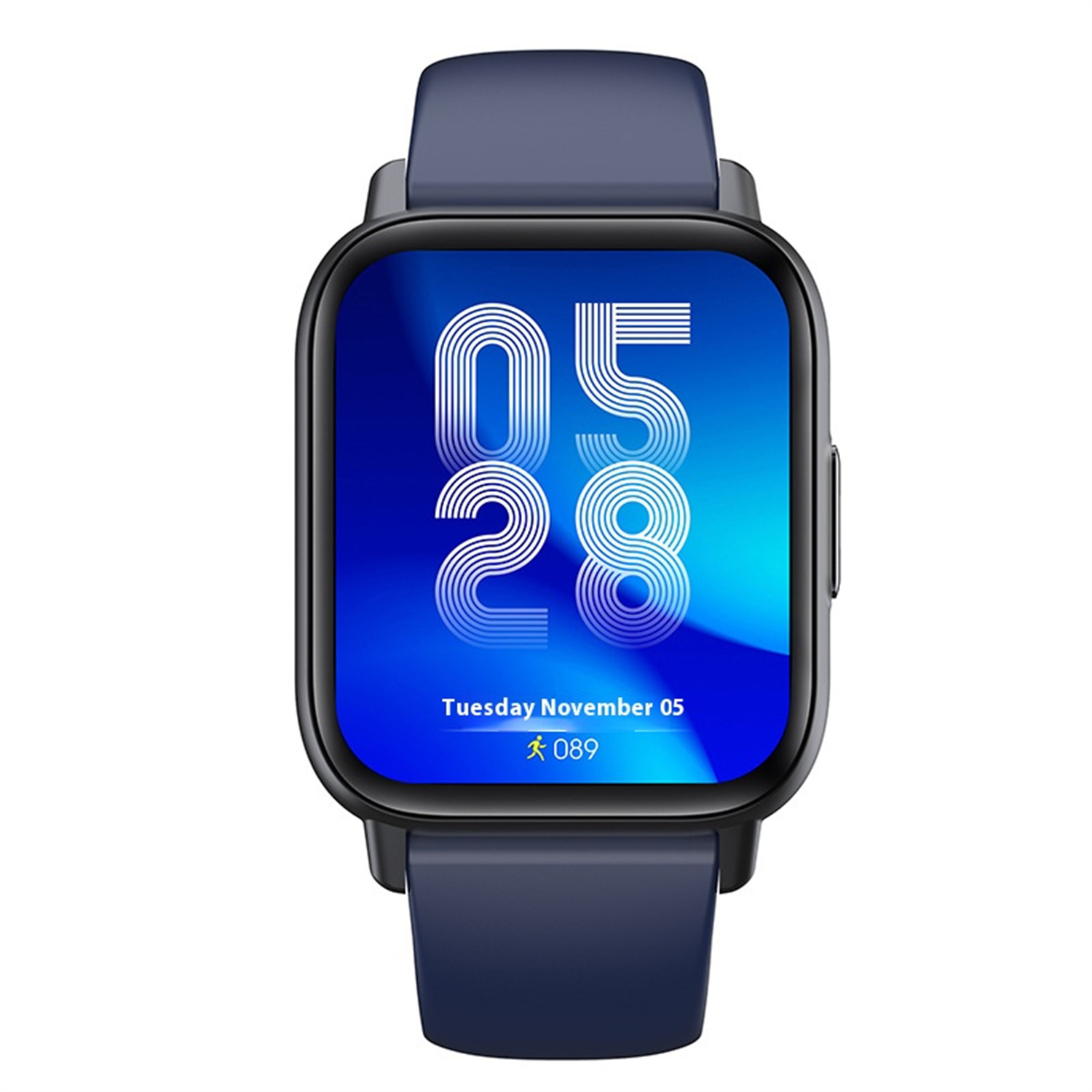 Smartwatch per chiamate Bluetooth, vera temperatura, frequenza cardiaca, orologio per ossigeno nel sangue, smartwatch sportivo multifunzionale da uomo: Blu
