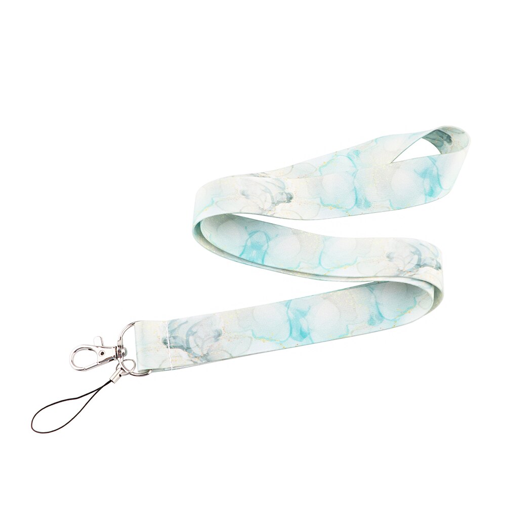 CB608 Marble Printing Neck Strap Keychain Lanyard For Keys Women ID Badge Holder Keycord DIY Hanging Rope Cell Phone Accessories: 5