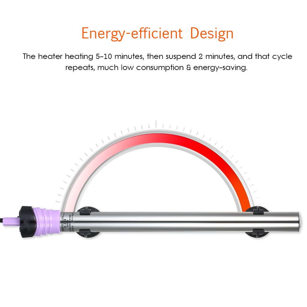 100W 500W Aquarium Heizstab Edelstahl Elektrische Heizung Stange Tauch Heizung Aquarium Temperatur Einstellung Liefert
