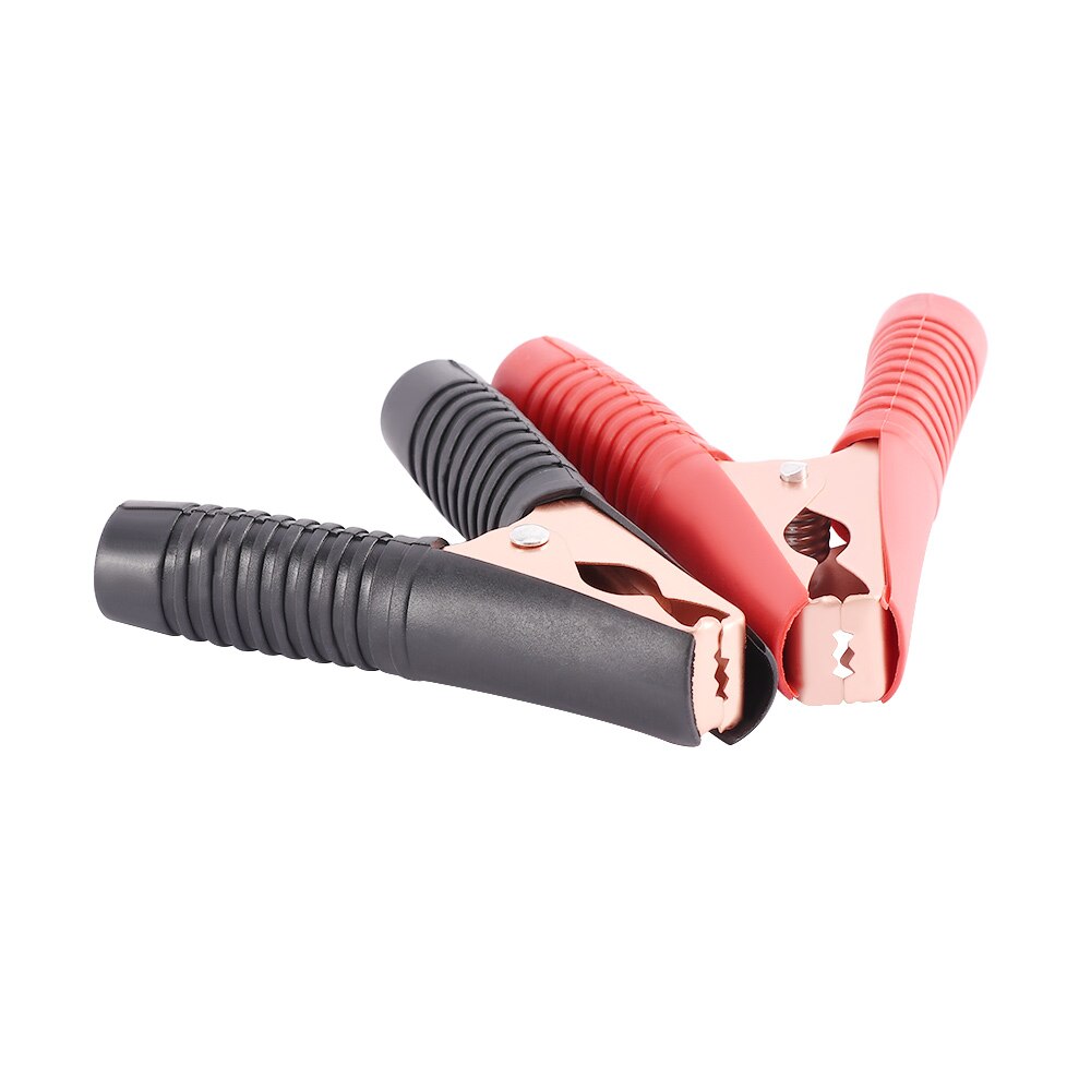 1Pair 100A Red Black Battery Test Clamps Alligator Clips Crocodile Clip Connectors Electrical Equipment Car Battery Terminals: Default Title