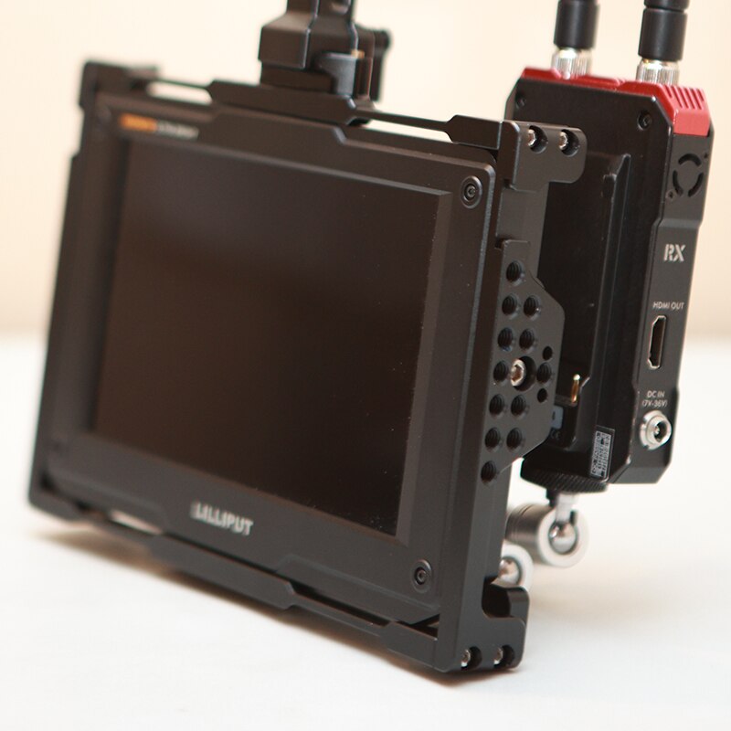 Kimrig Liliput H7 H7S 7 Inch 4K Monitor Kooi Kit Beschermende Armor (Exclusief Gebruik) met 1/4 &quot;Montage Punten &amp; Schoen Mounts
