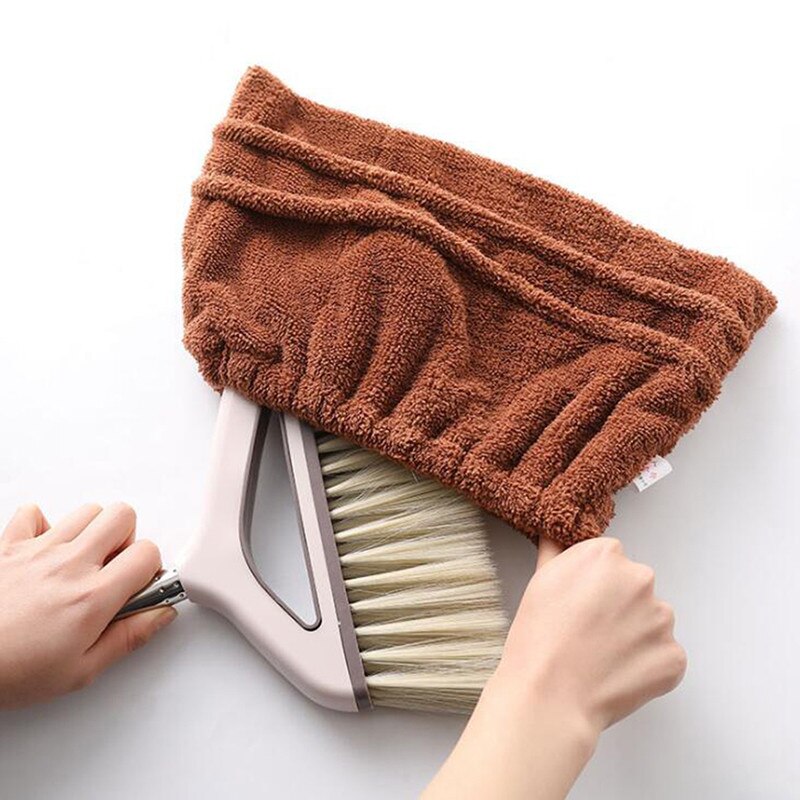 Multi-function Broom Flannel Broom Sweeping Cloth Cleaning Rag Mop Replacement Cloth Soft Reusable Practical