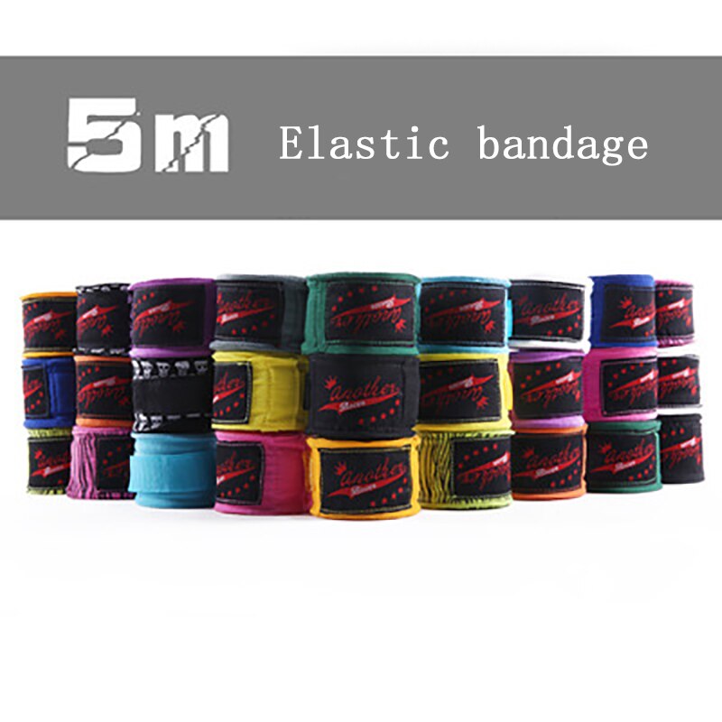 Håndbind bandage 5m længde træningsbind boksning sport multi farver muay thai håndbind håndledsstøtte