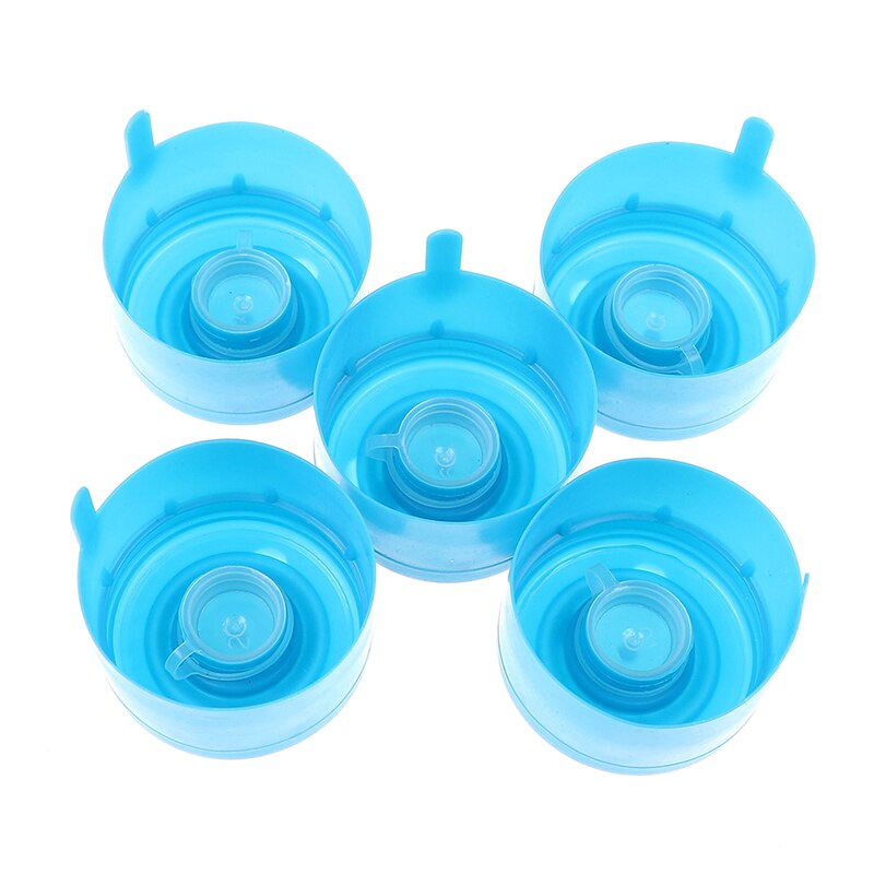 5Pcs/lot 5 Gallon Water Bottle Snap On Lids Non Spill Reusable Replacemet Water Bottle Caps Anti Splash Peel Off Tops
