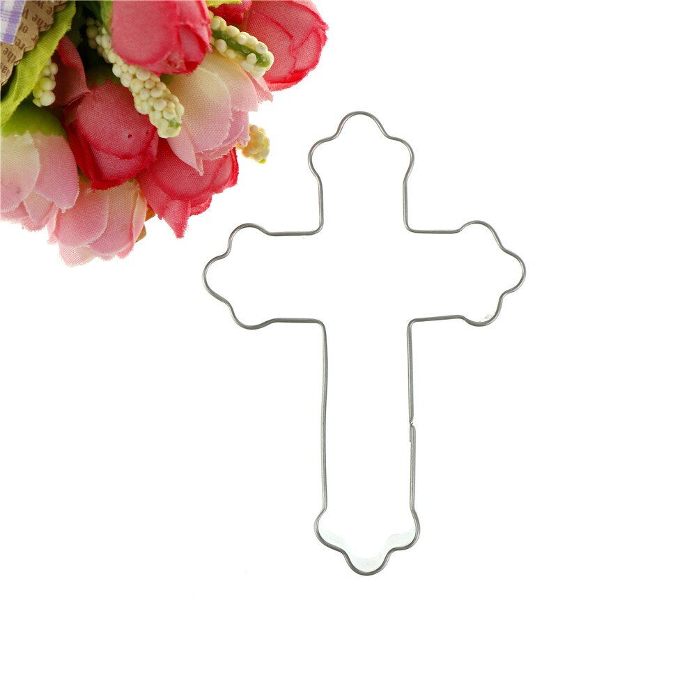 Cross Metal Cookie Cutter Stainless Steel Biscuits Mold Cookie Bread Fruit Cutter Mould DIY Cake Decorating Baking Tool