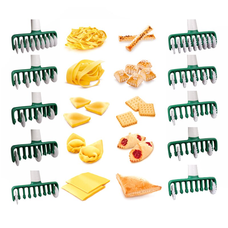 Rolling Pin Household Kitchen Cooking Multifunctional Cookie Pizza Wheel Cutter Plastic Baking Tool Manual Fudge Dough Cutter