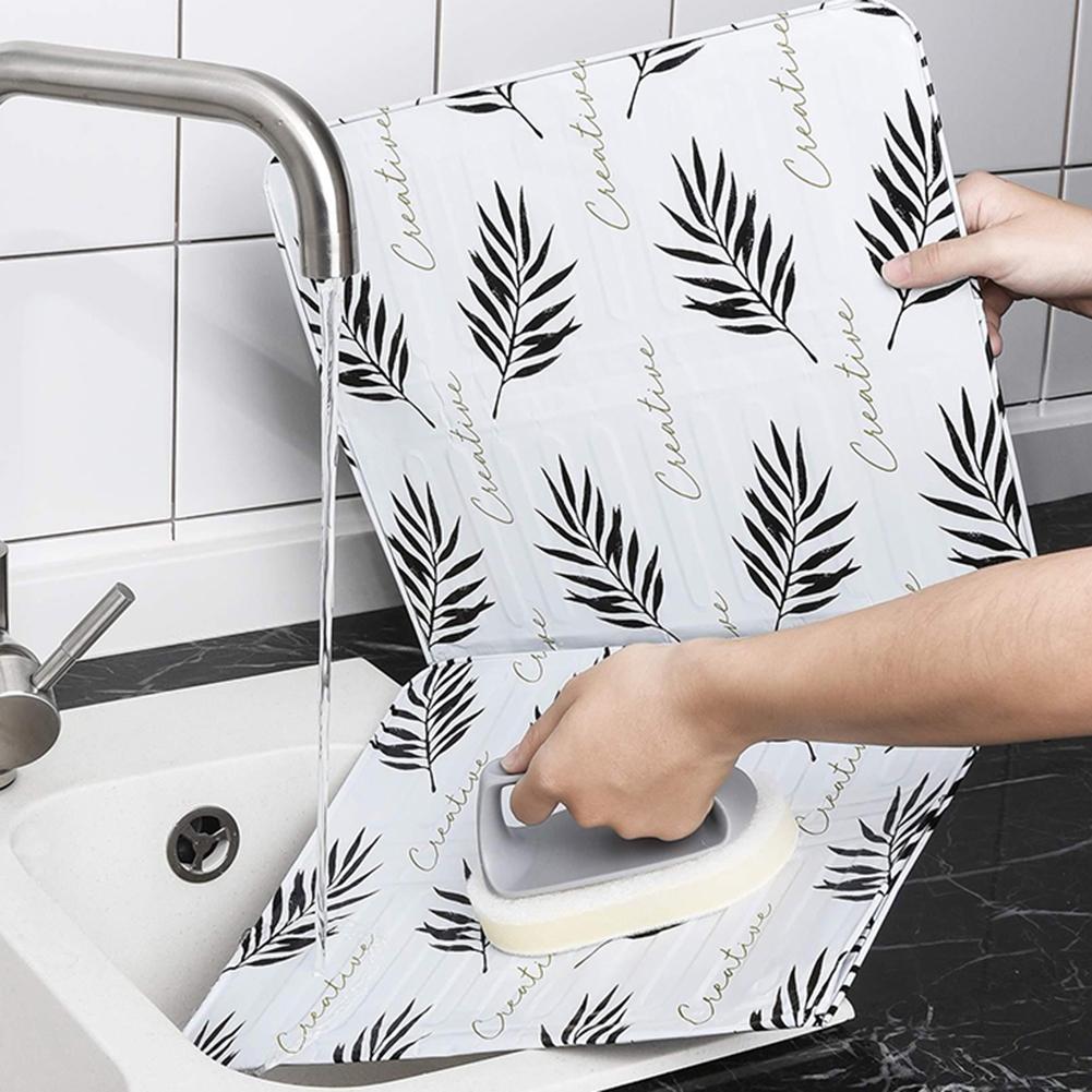 Aluminum Foldable Kitchen Gas Stove Baffle Plate Oil Splash Scald Proof Board Kitchen Gas Stove Oil Removal Cooking Guard