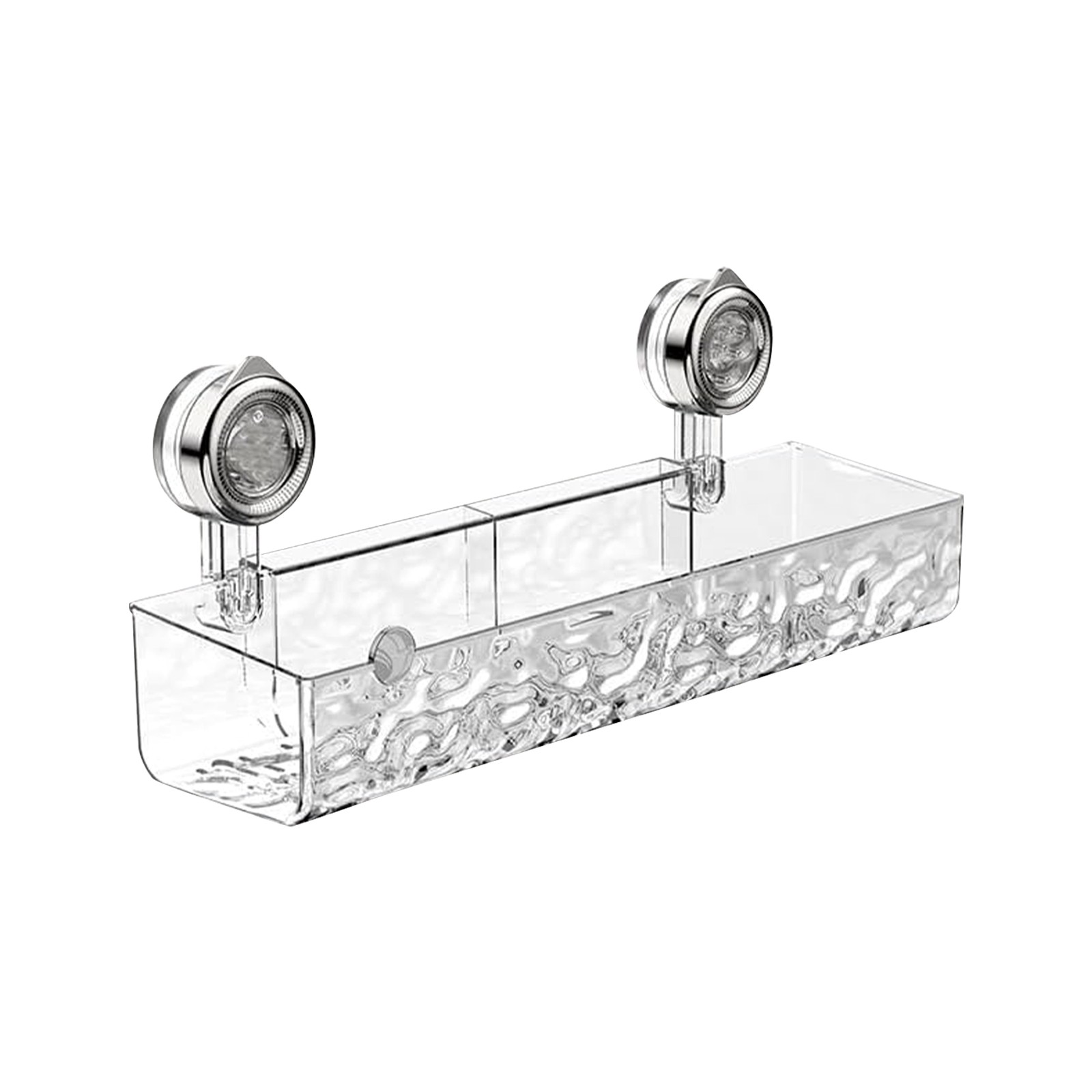 Lavabo estante de almacenamiento de cosméticos estante de almacenamiento de ducha acrílico estante de baño sin taladro organizador montado en la pared soporte de champú para inodoro: Azul