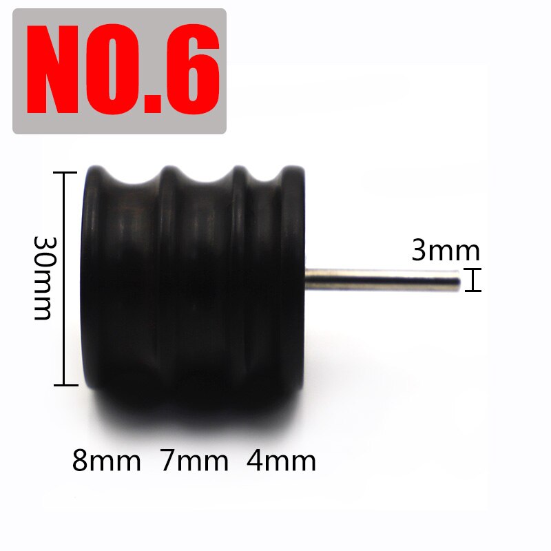 DIY Leather Grinding Tools Mini Portable Drill Versatile Polishing Machine Bits Tools Kit Purple Sandalwood Grinding Head Suit: NO.6  Grinding head