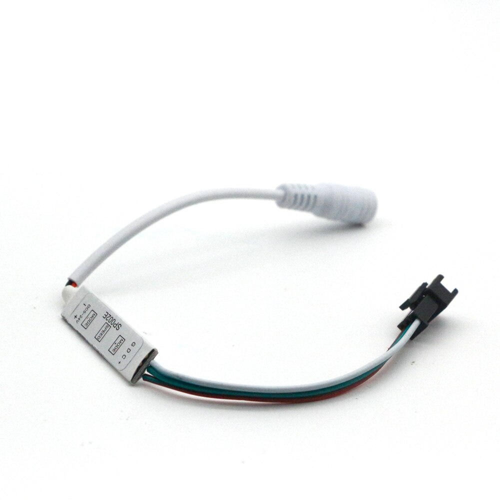 600px SP002E Mini 3Key Led Controller Usb Dc Sata Voor Rgb WS2812B UCS1903 SK6812 Adresseerbare Pixels Led Strip Verlichting DC5V-24V: With DC Female