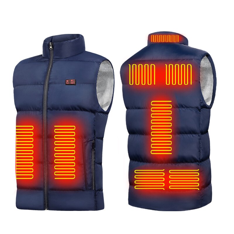 9 Heated Vest Jacket Men Women Coat Clothes Intelligent Electric Heating Thermal Warm Clothes Winter Heated Hunt
