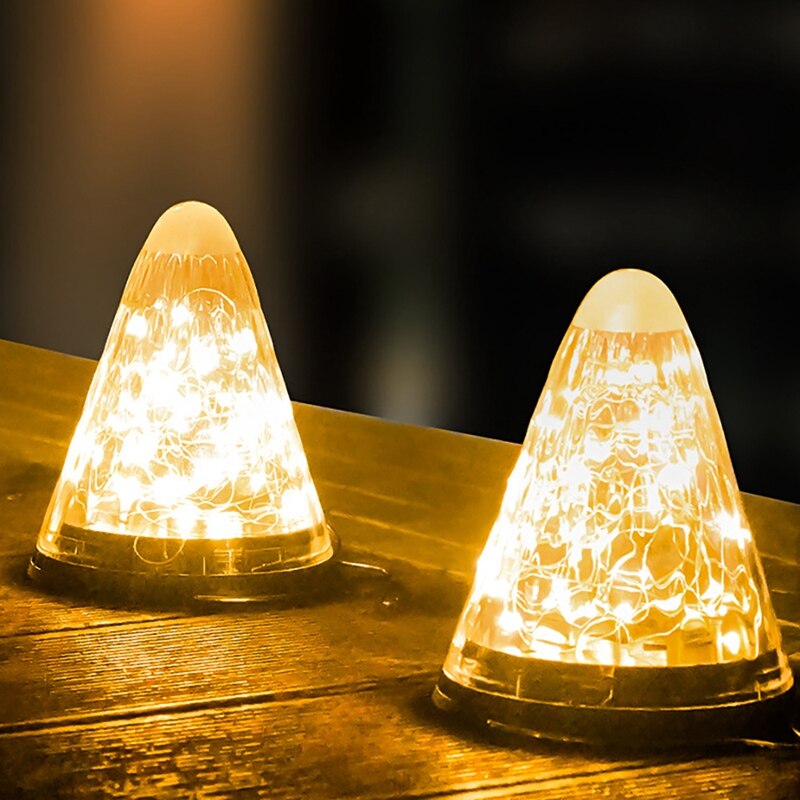 Praktische, op zonne-energie werkende tuinverlichting, hangende buitenlampen op zonne-energie, kegelvormige lantaarn op zonne-energie voor terras, tuin, landschap, pad, patio, enz.