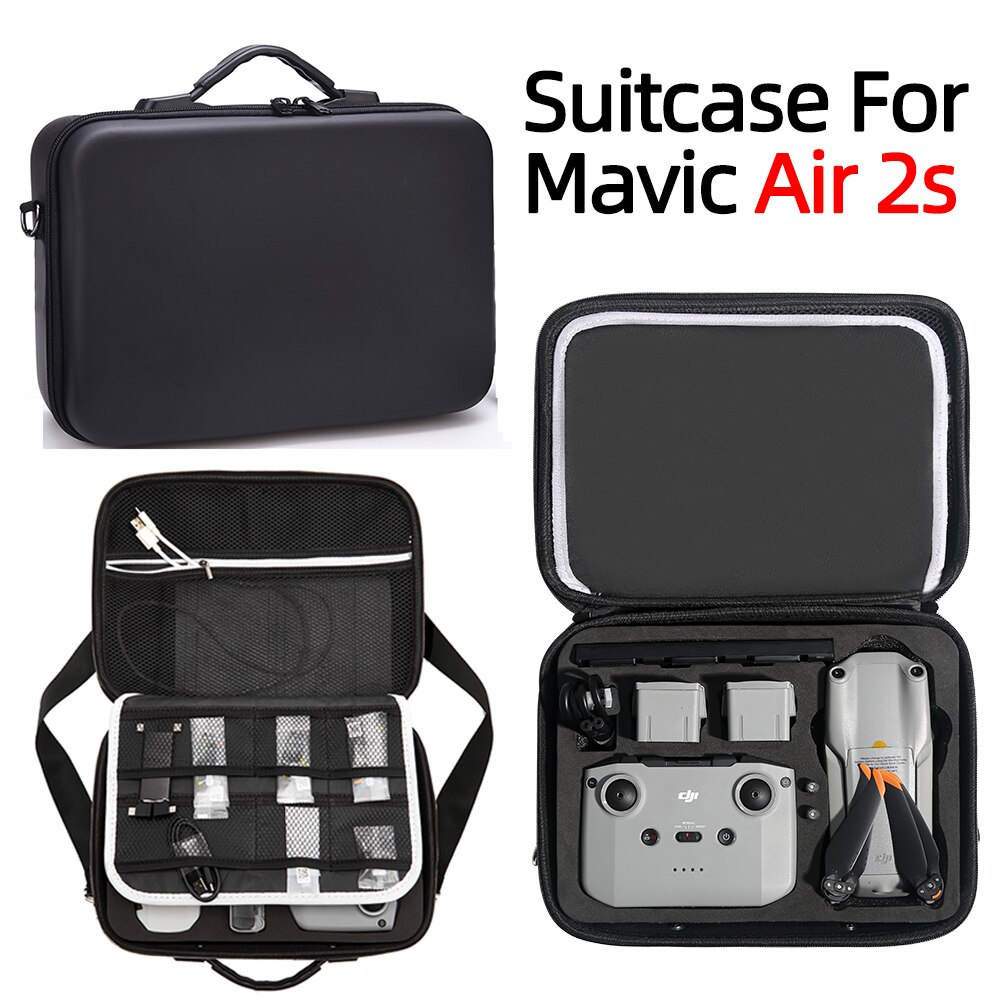 DJI Air 2S With Baffle Storage Bag Large Capacity Travel Portable Shoulder Handbag For Mavic Air 2/2S Drone Bag Accessories