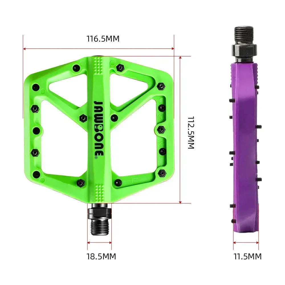 Jawbone 2023 MTB-fietspedalen Plat platform Nylonvezel voor Road Mountain BMX Fietsonderdelen