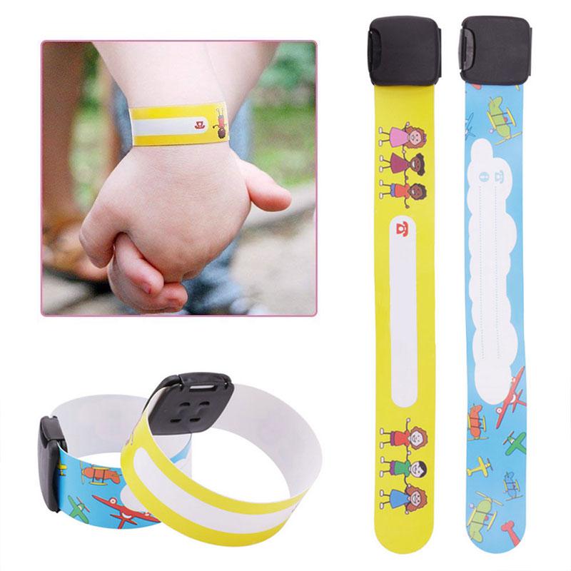 Reusable Adjustable Safety Wristbands Bracelets for Kids Child Travel Event Field Trip Outdoor Activity Waterproof