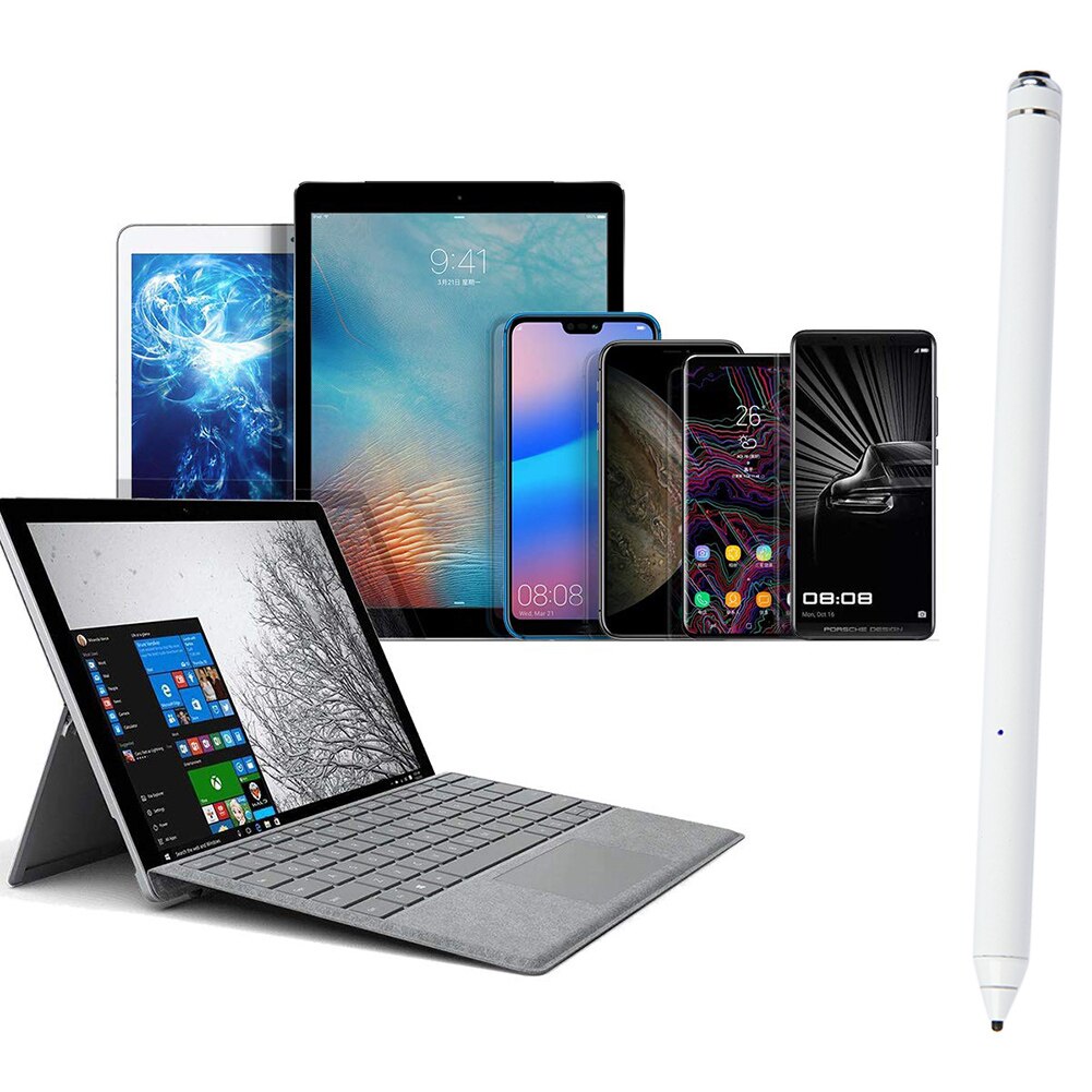 Universal Capacitive Touch S Pen Rechargeable Writing Stylus for Phones Tablets