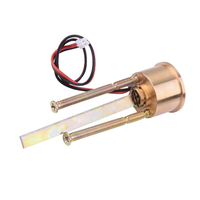 Mute elektrisk lås hjemmebruk 12v dc elektronisk elektrisk motorlås mute dørlås for adgangskontrollsystem ensidig nøkkel