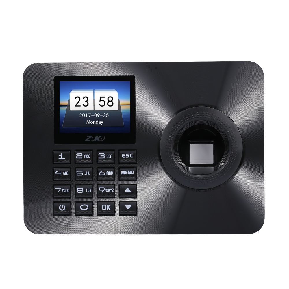 ZK-TA10 Time Attendance Fingerprint Recognition Password Lock Door Opener Access Control System 2.4inch Display