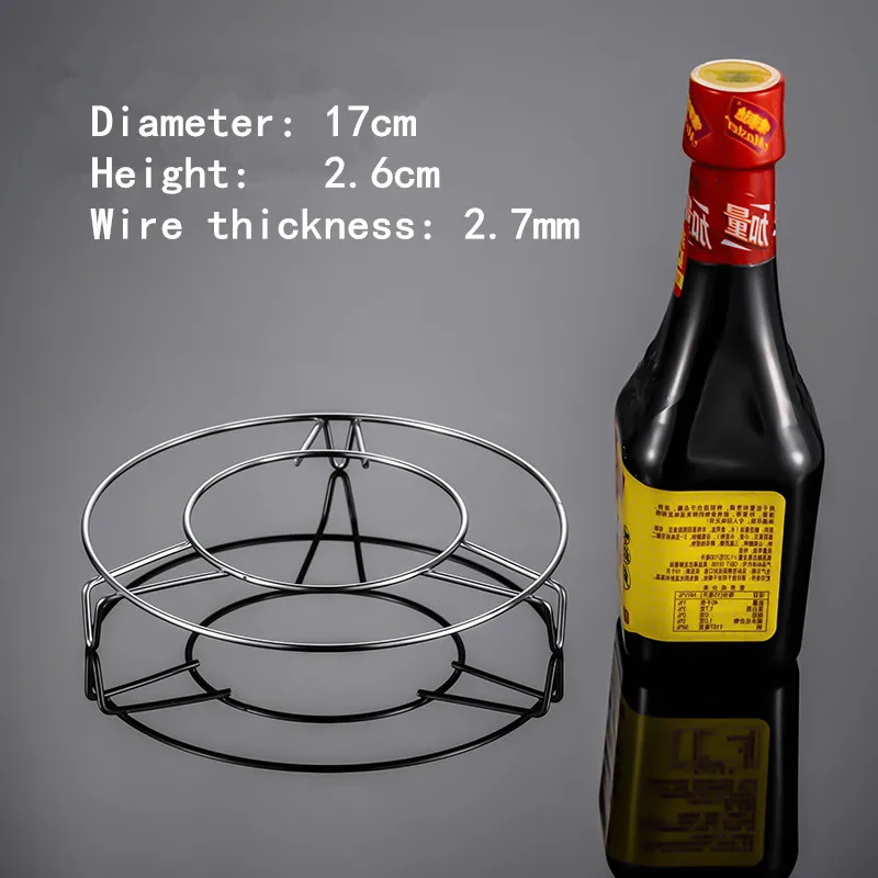 Dikke Rvs Steamer Voedsel Keuken Kookgerei Stoomboot Rack Insert Voorraad Koken Stomen Stand Keuken Verwarming Leveringen: 17xH2.6cm