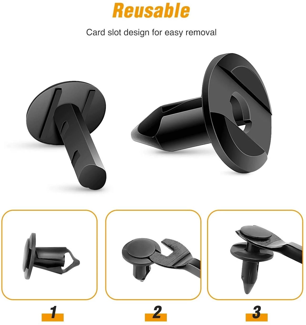 100 Uds. Clip de sujeción automático mixto, pasador de retenedor de empuje para carrocería de coche, remache, parachoques, Panel embellecedor de puerta, Kit de sujetador, accesorios para coche