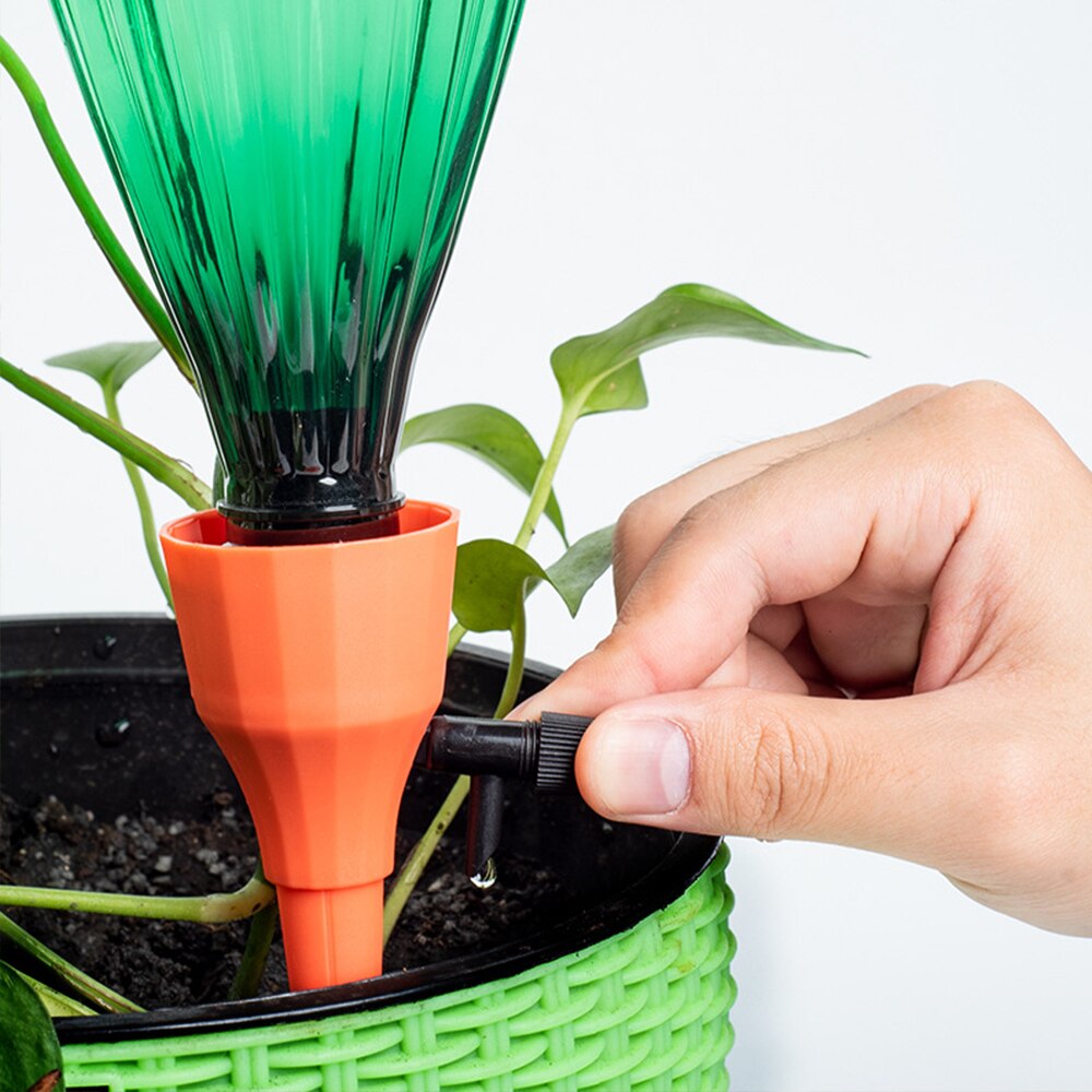 36/12/6pcs Auto Drip Irrigation System Automatic Dripper Bottle Spike Watering Device Garden Plants Flower Indoor Household Tool