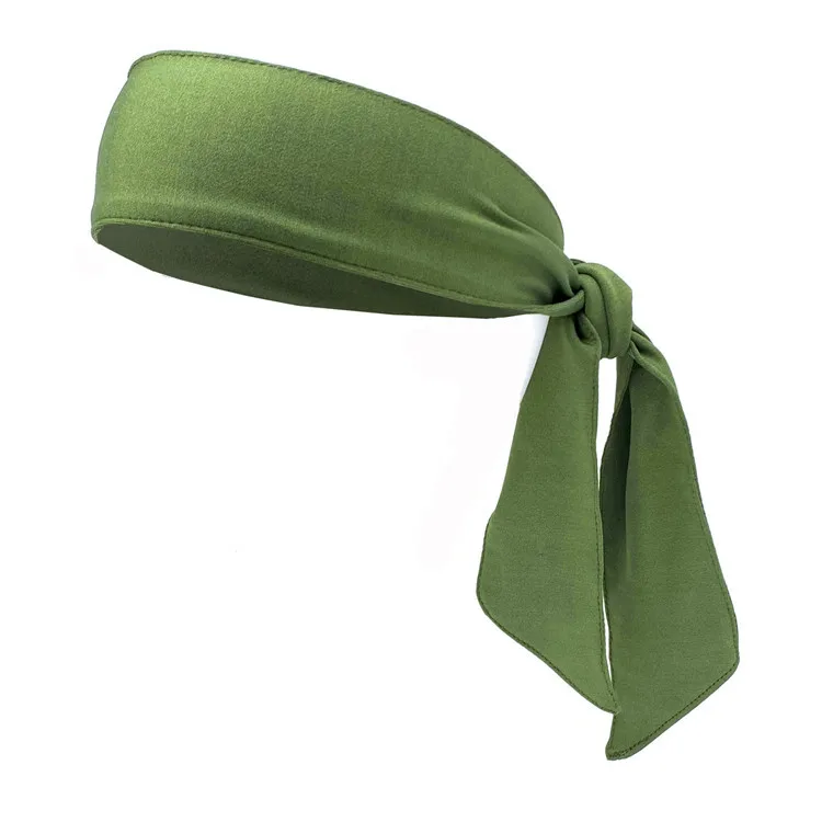 Banda elástica deportiva de Color para tenis, Unisex, hombres, mujeres, niños, niñas, adolescentes, diadema para gimnasio, Fitness, Yoga, bandas para el cabello, sombreros atléticos: Amarillo claro