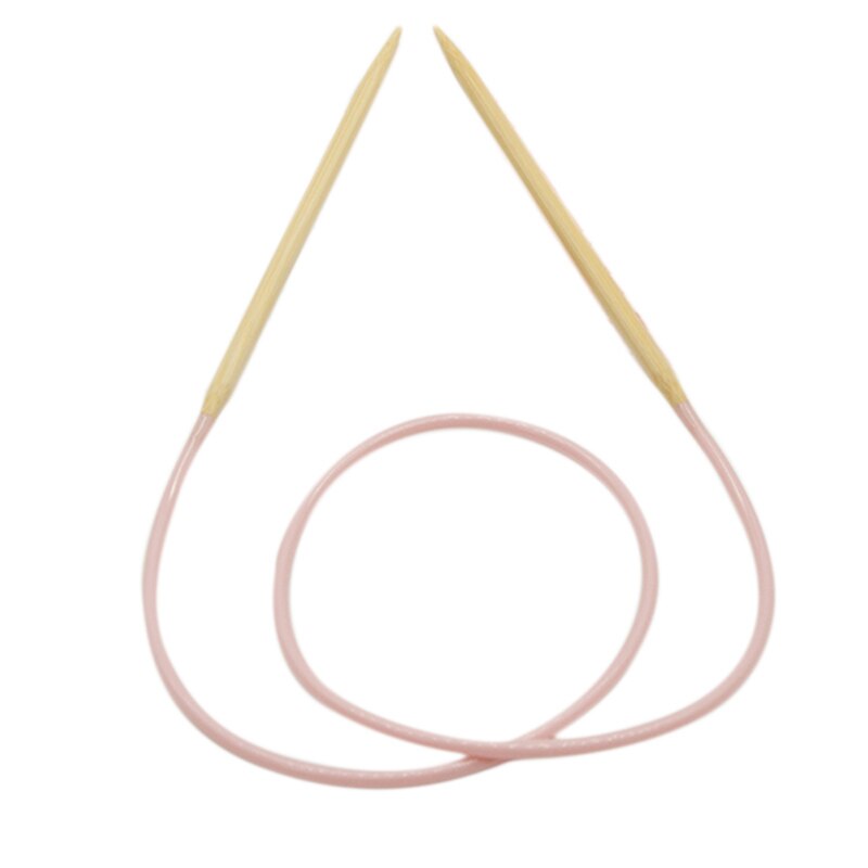 Circular Knitting Needles Wooden Sweater Needles Wool Hat Knitting Ring Needles DIY Hand Knitting Tools