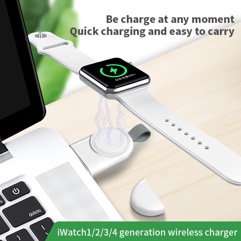 Draadloze Oplader Voor Apple Horloge Serie 6 Se 5 4 3 2 1 Opladen Dock Station Usb Draagbare Draadloze Oplader voor Iwatch 6 Se 5 4