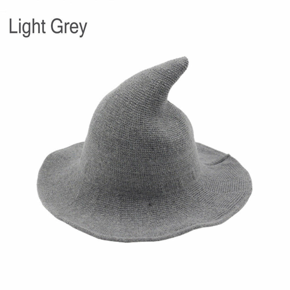 Halloween femmes sorcière chapeau moderne sorcière chapeau en laine de mouton de nous Halloween fête sorcière chapeaux: 5
