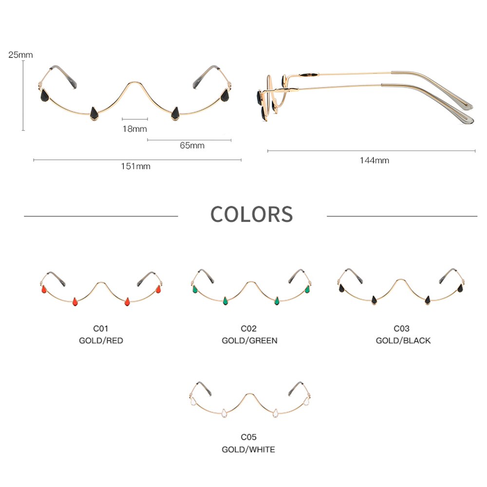 Monture de lunettes en strass longkeeper pour femmes, montures en alliage de diamant, décoration de lunettes de luxe en cristal d'eau