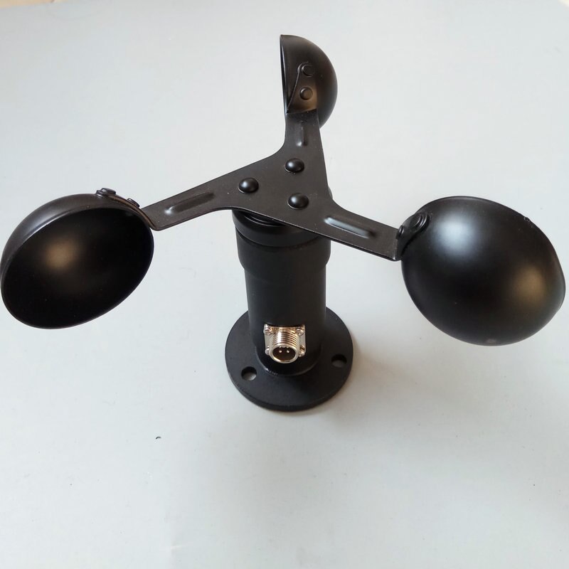 Señal de pulso Sensor de viento Anemómetro Digital de señal de salida de aleación de aluminio de la velocidad del viento anemómetro Sensor anemómetro
