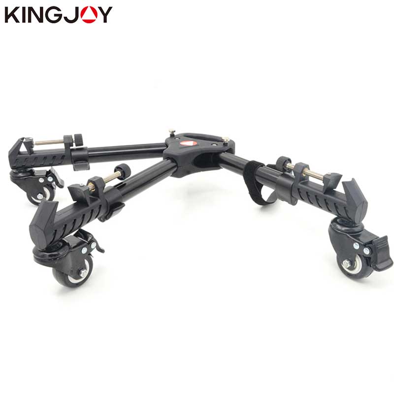 KINGJOY Oficial VX-600 Flexível Peso Leve Três-roda tripé de câmera Profissional Tripé Pernas flexíveis tripé stand stativ