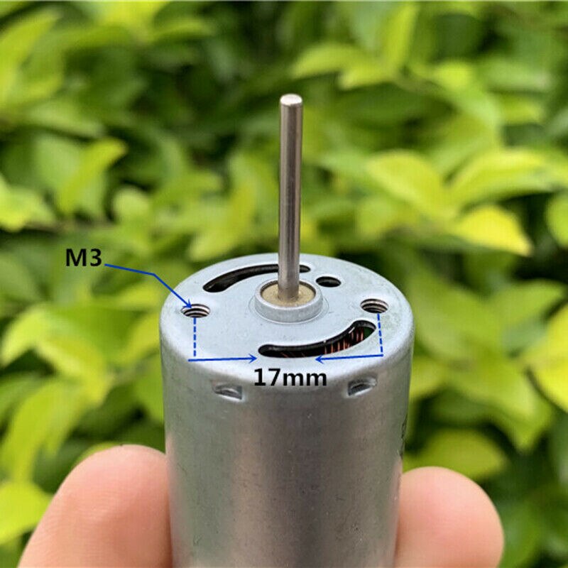 Micro Mini 370 Motor RK-370PH-5032 Electric DC 3V 3.7V 5V 6V 31000RPM High Speed Round 24.3mm Long Shaft DIY Toy Car Boat Model