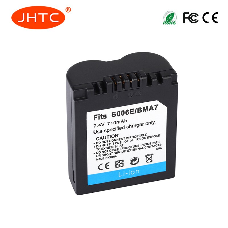 Batterie Per Foto/Videocamera CGAS006E/BMA7 per PANASONIC BP-DC5-E DMC-FZ30PP DMC-FZ18EG-S CGR-S006A/1B BP-DC5U Batterie 710mAh