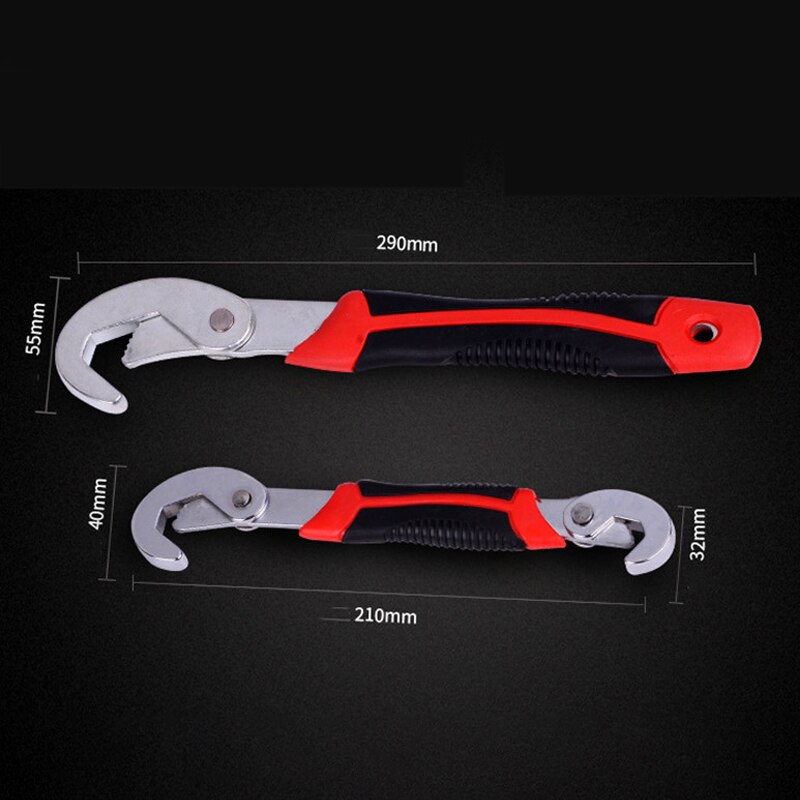 14-30 / 30-60mm Universal Key Pipe Wrench Open End Spanner Set High-carbon Steel Snap N Grip Tool Plumber Multi Hand Tool: a set without box