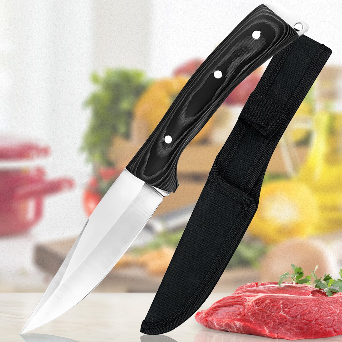 Boning Knife Stainless Steel Kitchen Butcher Knife Chef Knife Fish Filleting Meat Cleaver Cooking Tools