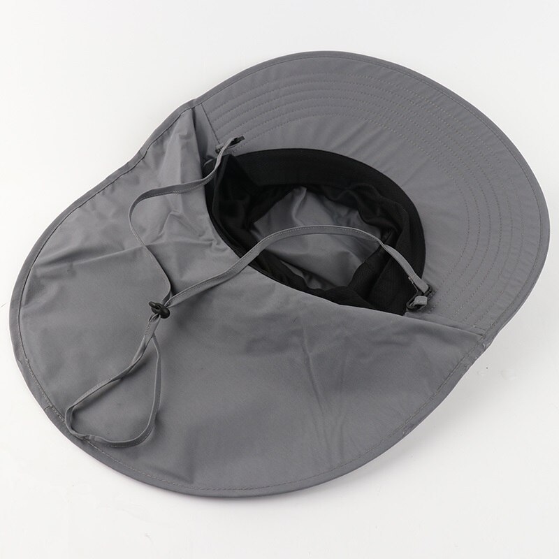 Camoland Herfst Zonnehoed Mannelijke Upf 50 + Wandelen Emmer Hoed Outdoor Lange Brede Rand Vissen Caps Met Nek Flap boonie Hoeden