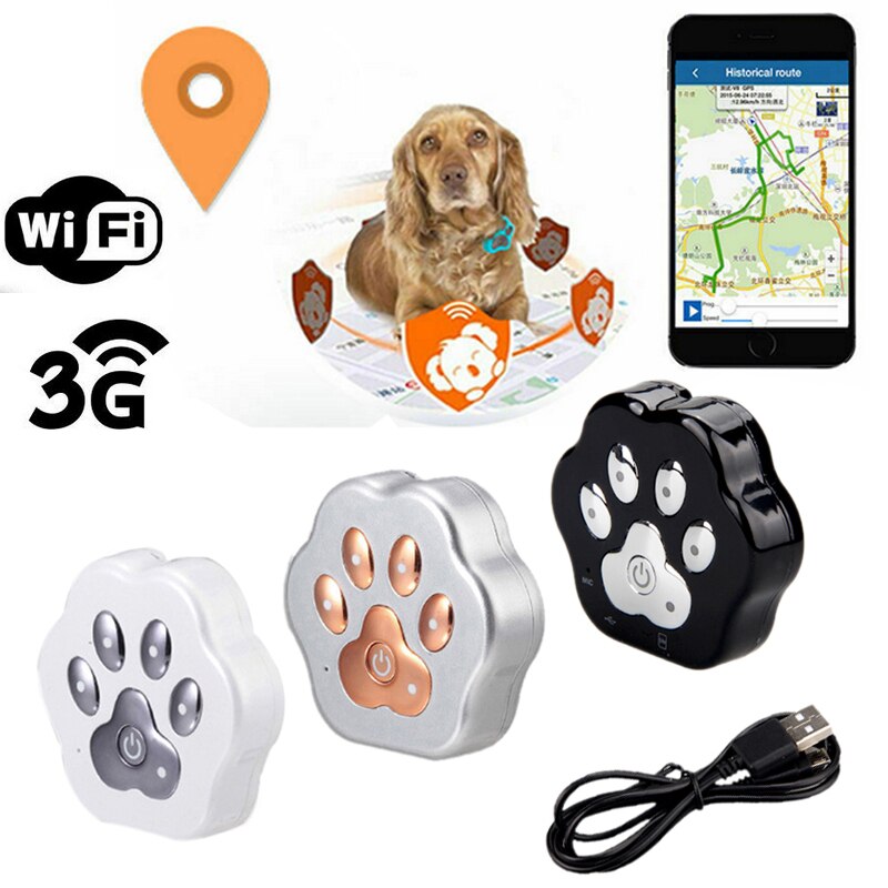 Globale localizzatore accorto animale domestico inseguitore anti-Perso Geofence Gatto Collare Collare di canna Gsm/Gps Wifi localizzatore Impermeabile IP66 per pagina ragnatela/App/Wechat