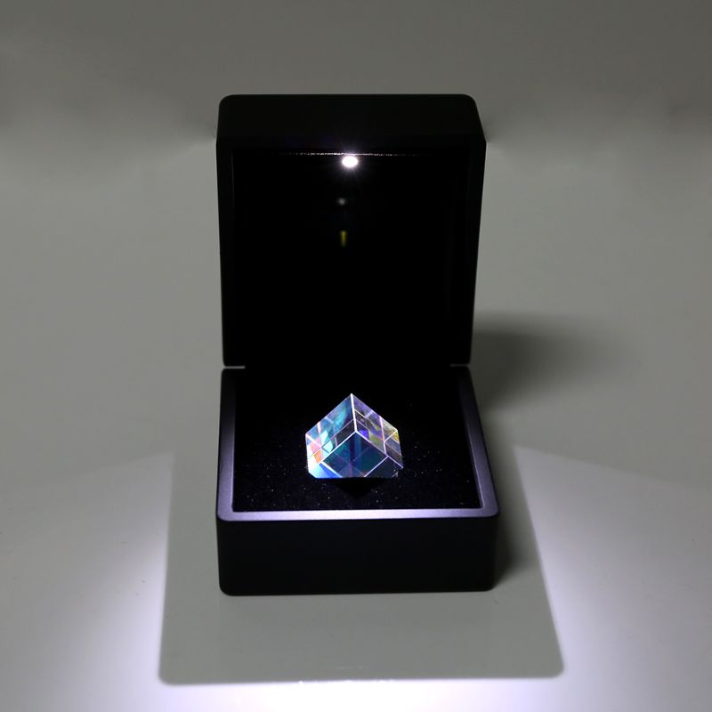 Color-collecting Prism Optical RGB glass prism 6-sided Light X Cube With Light Box Color Prism Square Prism Optical Glass Lens