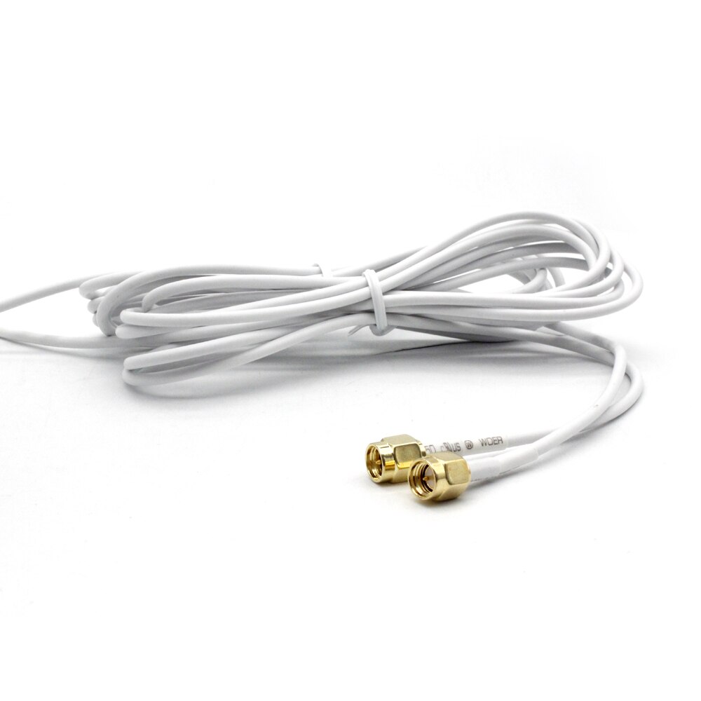 Dlenp 4G LTE Mimo Antenne Panneau 2 Mètres 2-SMA pour Huawei E5776 E5786 E5377 E5372 E5573 E589 Aircard AC779S AC810S 700-2600Mhz