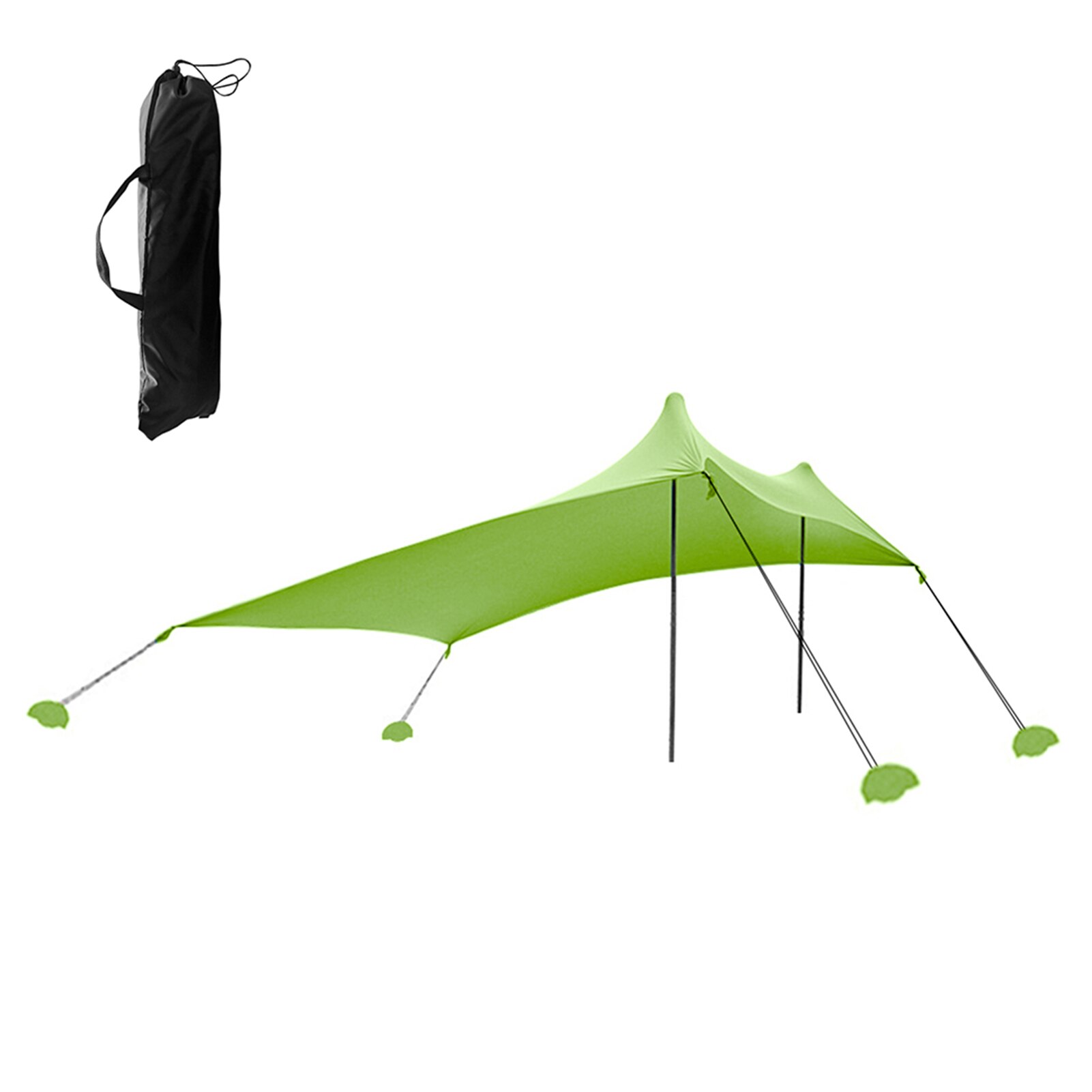 Strand Tent Zon Onderdak Met Zandzakken Voor Camping Vissen Wandelen Achtertuin Strand Park Outdoor Luifel Tarp Lichtgewicht Camping Tent