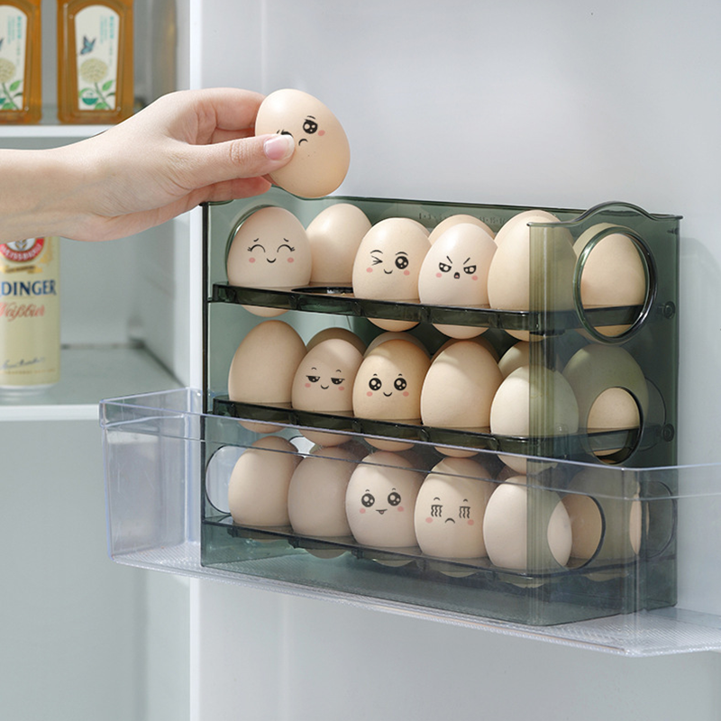 3-stufiger Eier-Organizer fr Hhle Khlschrank, H...  Grandado