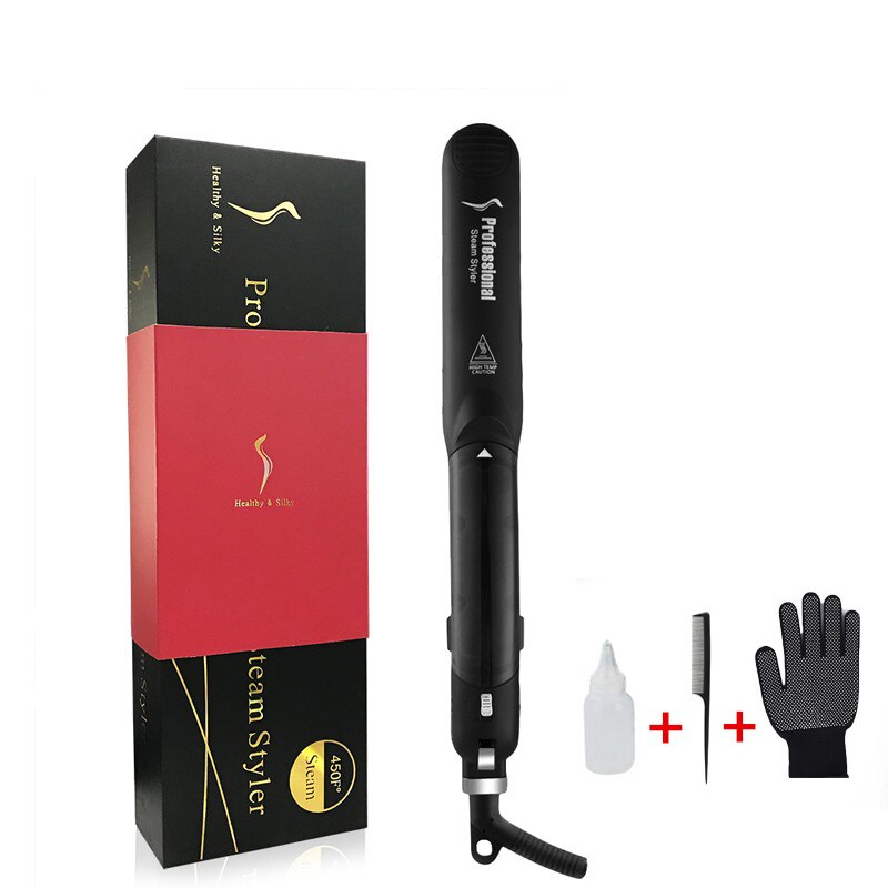 Steam Hair Straightener Fast Heating Hair Flat Iron Vapor Ceramic: packaging / CN