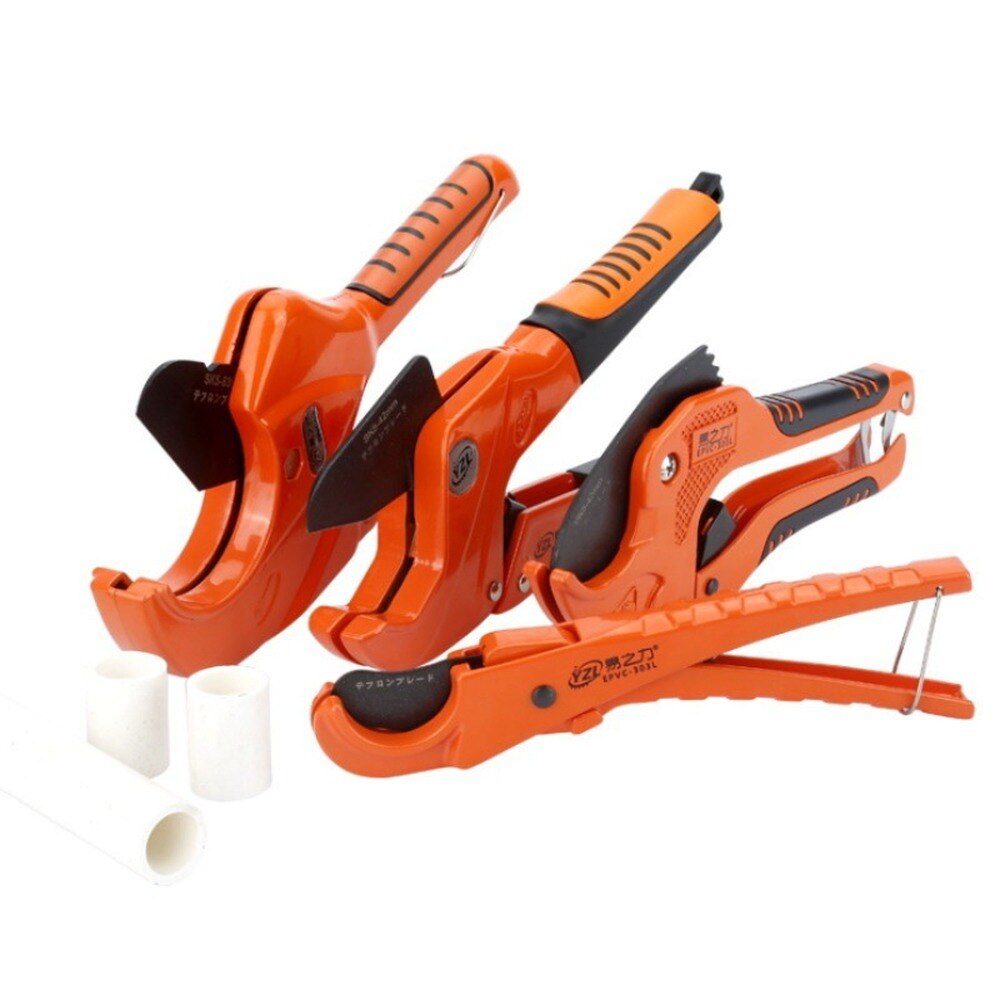 Manual Multifunctional PVC/PPR Pipe Cutter Portable Ratchet Scissors Opener SK5 Blade For Household Maintenance Plumbing Tool