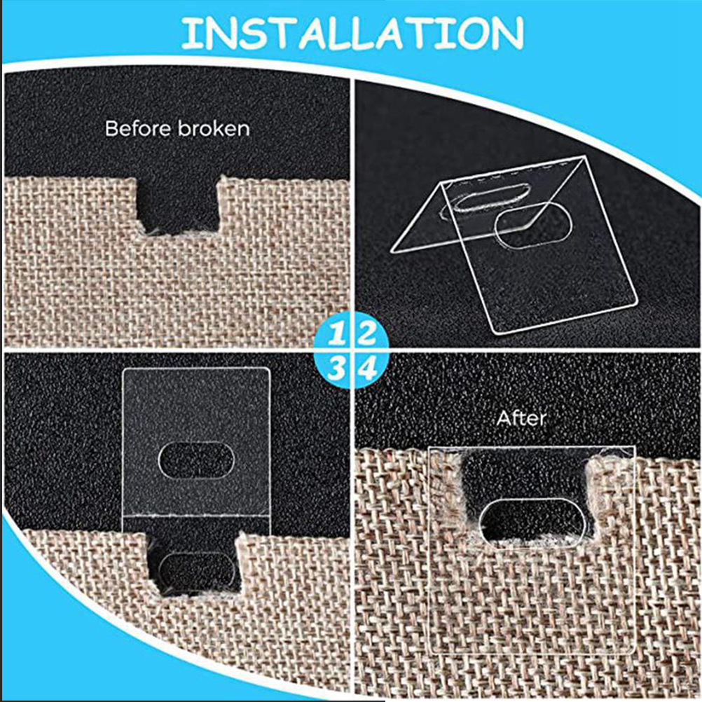 12 Pcs Vertical Blind Repair Tabs Sturdy Vertical Blinds Replacement Parts Blind Repair Accessories Curtain Decorative