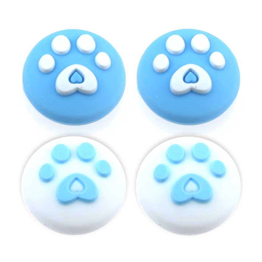 YuXi 4pcs Cat Paw Thumb Stick Grip Cap Joystick Cover For Nintend Switch Lite NS Joy-Con Controller Gamepad Thumbstick Case: No.4-4-10-10