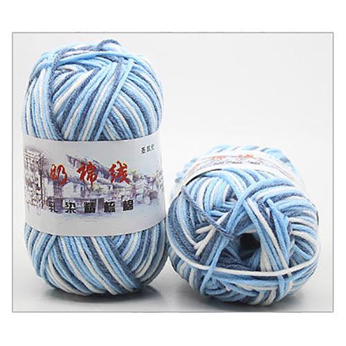 50g/ball Dik #5 Sectie-verven Midden-dikke Melk Katoenen Zachte Baby Garen hand Breien Haak Baby Wollen FZ04