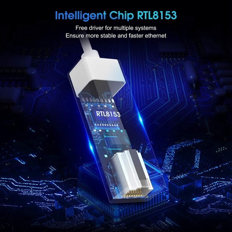 EDUP USB to Ethernet Adapter,Portable USB 3.0 to 10/100/1000 Gigabit Ethernet RJ45 LAN Network Adapter